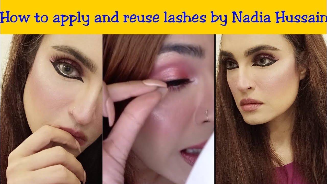 How To Fix And Reuse Lashes By Nadia Hussain YouTube