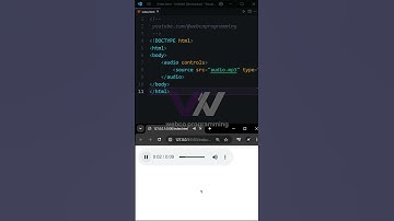 How to use audio tag in HTML | HTML Audio Tutorial