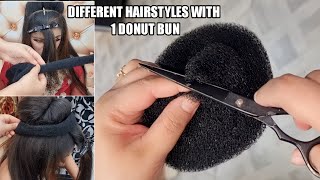 How to apply Donut Bun and Judha pins / how to lock section by Bob pins / Quick Hairstyles Tips