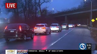 VIDEO: Route 8 south closed in Derby for shooting investigation