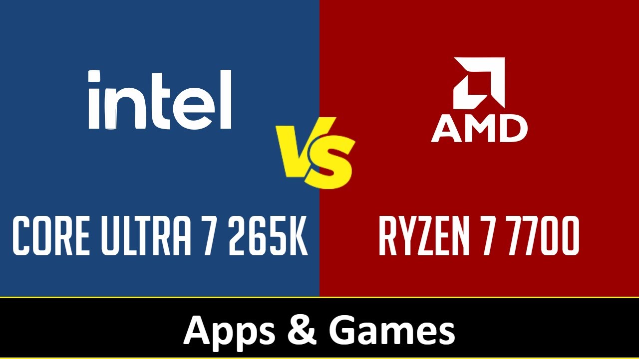 CORE ULTRA 7 265K vs RYZEN 7 7700