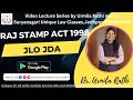 Rajasthan Stamp Act 1998 for JLO JDA  hoe to prepare/// start 