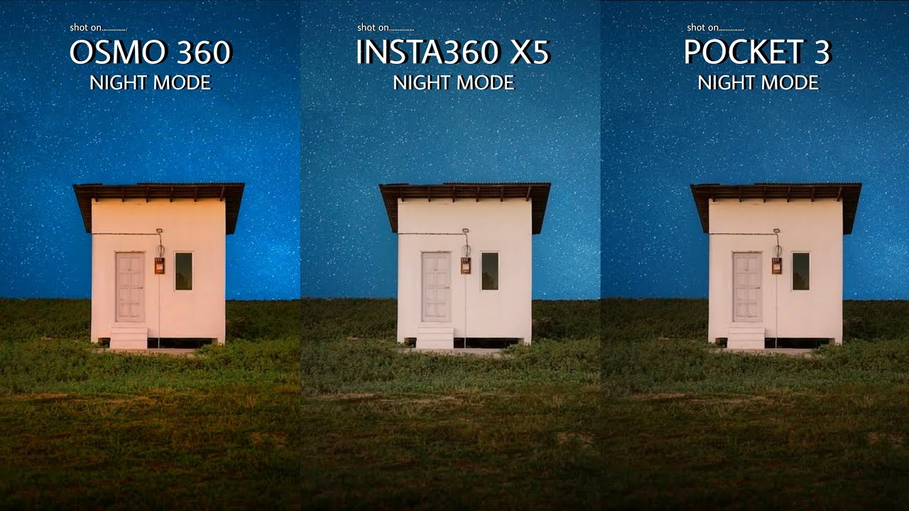 DJI OSMO 360 VS INSTA360 X5 VS DJI OSMO POCKET 3 | NIGHT MODE | Camera ...