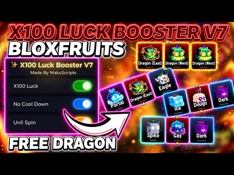 [TUTORIAL] Blox Fruits Luck Booster V7 Script | UNLI SPIN • BYPASS SPIN • FREE DRAGON
