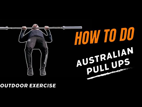 How to do Australian pull ups with bent legs