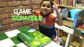 Scrabble Original Board Game Unboxing and How to play instructions by playing with kid SAI