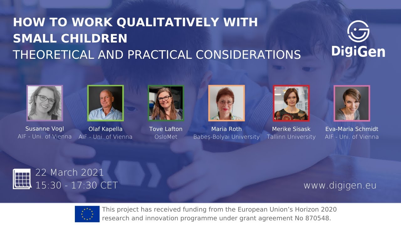 DigiGen webinar: How to work qualitatively with small children