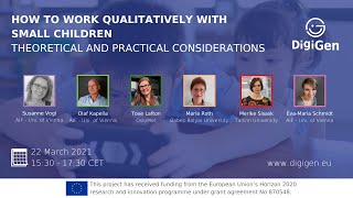 DigiGen webinar: How to work qualitatively with small children
