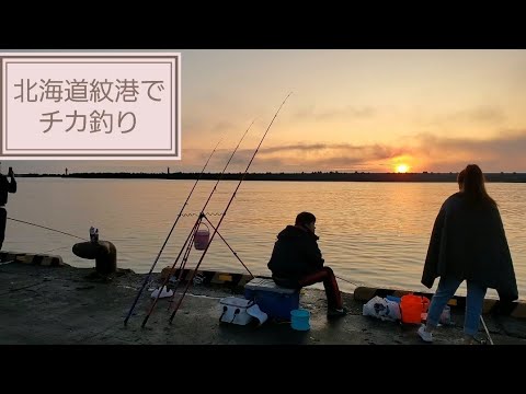 夏休みは家族と一緒に紋別港でチカ釣りはどうですか 簡単に釣れますよ Youtube