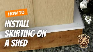 How To Install Skirting Trim For a Shed - Shed Building Video 7 of 15 by Country Life Projects & Living 233,931 views 10 years ago 17 minutes