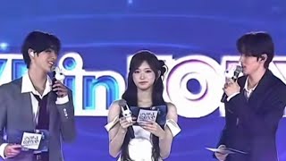 CORTIS SEONGHYEON, KEONHO AND IVE LEESEO INKIGAYO MC