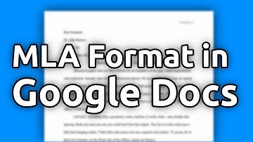 How to Set Up an MLA Format Paper with Works Cited Page in Google Docs