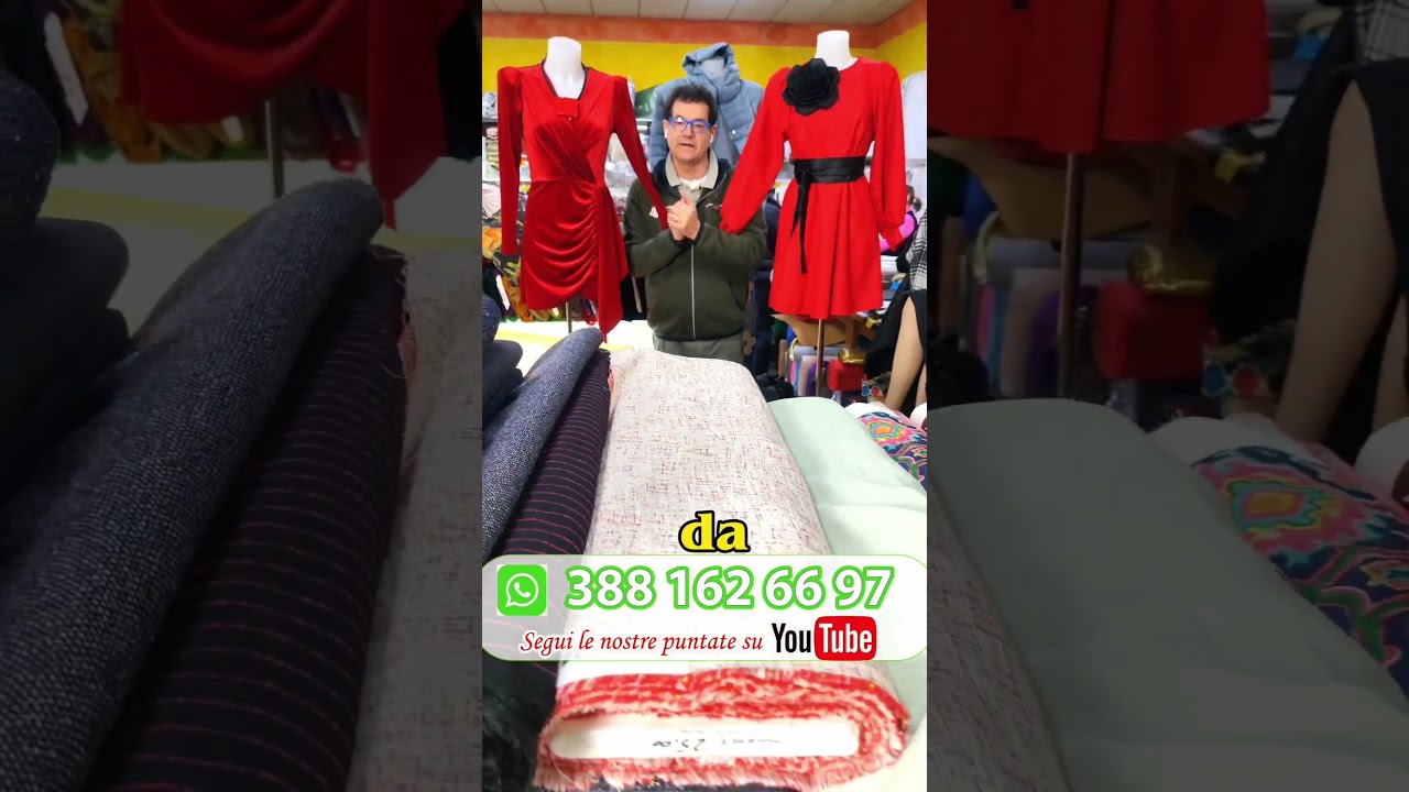 Scopri l'irresistibile mondo dei tessuti al metro a soli €6 al metro! 🎥