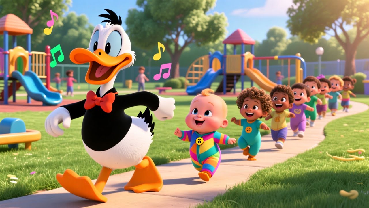 Daffy Duck With Kids | Fun Nursery Rhyme Song for Kids