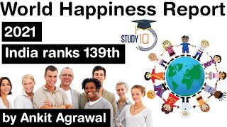 World Happiness Report 2021 - India ranks 139 - Bangladesh &amp; Pakistan are happier nations than India
