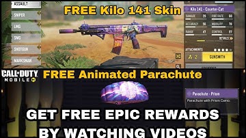 How to Get FREE EPIC REWARDS by Watching Video | Kilo 141 - Counter-Cat | Animated Parachute