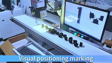 CCD Camera Visual Positioning Fiber Laser  Marking Machine #lasermarkingmachine #fiberlaser #cnc
