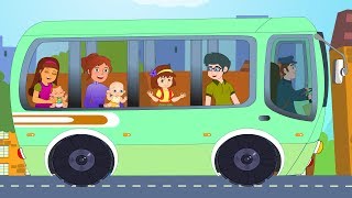 Green Wheels on the Bus | Kindergarten Nursery Rhymes For Toddlers | Cartoon For Children by Kids Tv