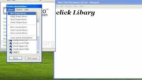 How to have screen annotations on Camstudio 2.6