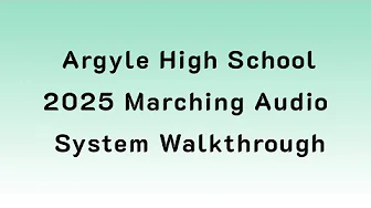 2025 Marching Audio: Argyle High School