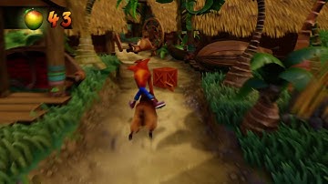 Crash Bandicoot N Sane Trilogy - 100% Walkthrough Part 18 - Whole Hog - Clear Gem