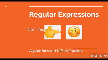 Introduction to Regular Expressions in Uipath