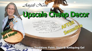 Upscale Cheap Decor with Heirloom Traditions Paint | DIY Transformation #upscale  #homedecor