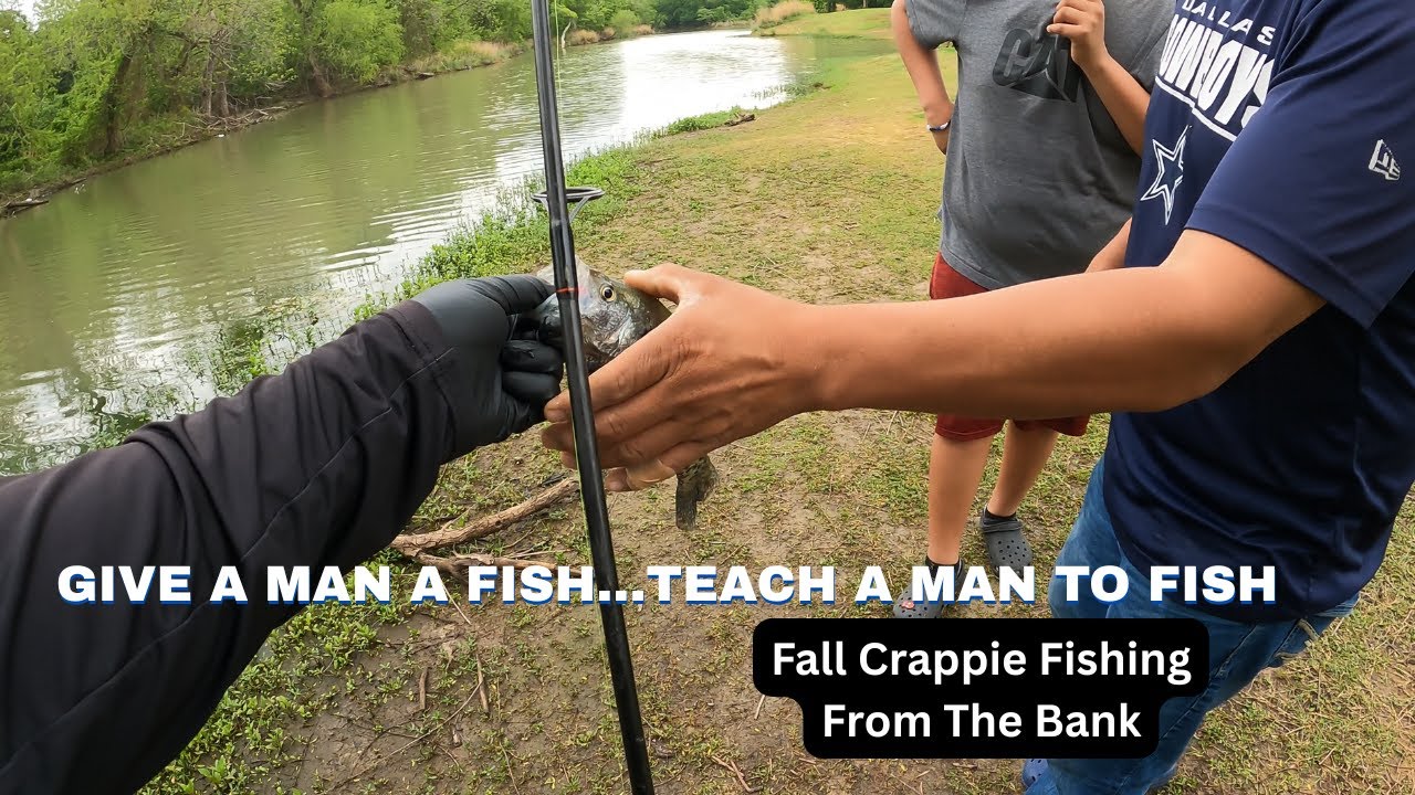Early Fall Crappie Fishing From The  Bank