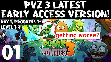 Level 1–4 Full Story - Plants vs. Zombies 3 Early Access Gameplay (no commentary)
