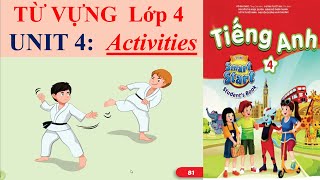 Bộ từ vựng Tiếng Anh, lớp 4, Unit 4, Activities, | Learn English with me