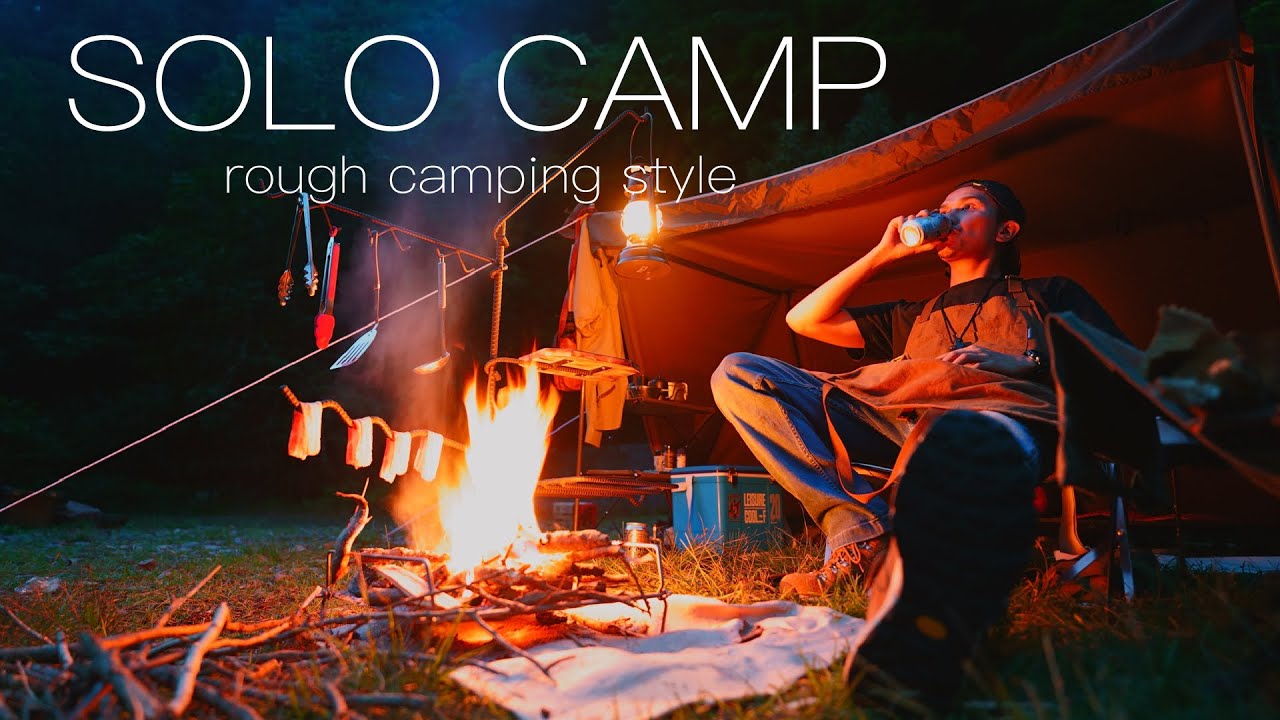 【No Music】ソロキャンプと自然の音の癒やしタイム。solo camping