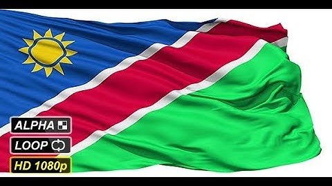 Isolated Waving National Flag Of Namibia | Motion Graphics - Videohive template