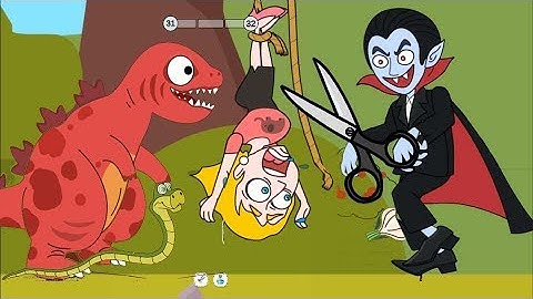 Save The Girl - Walkthrough Gameplay #6 CUT THE ROPE TO RESCUE GIRL LEVEL SOLUTIONS!