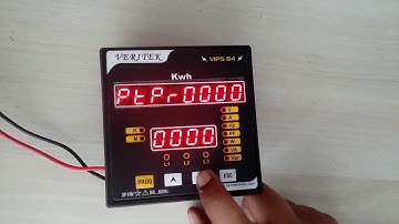 Programming of Energy Meter VIPS 84