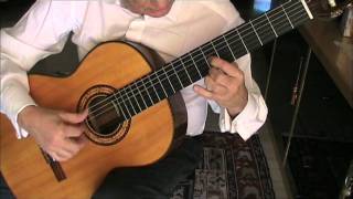 Video thumbnail of "J. S. Bach Gavotte en Rondeau guitar BWV 1006a Segovia version"