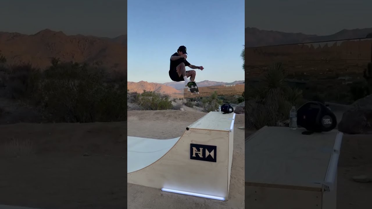 Nyjah Huston Desert Mini Ramp Skateboarding Vlog 5