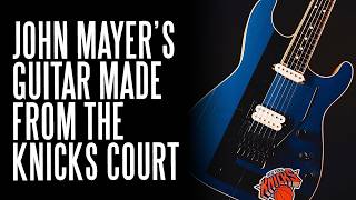 John Mayer's Custom Guitar Made Out Of The Knicks Court Floor