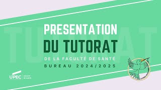 Le Tutorat Se Présente - Bureau 2425 - Faculté De Santé Upec