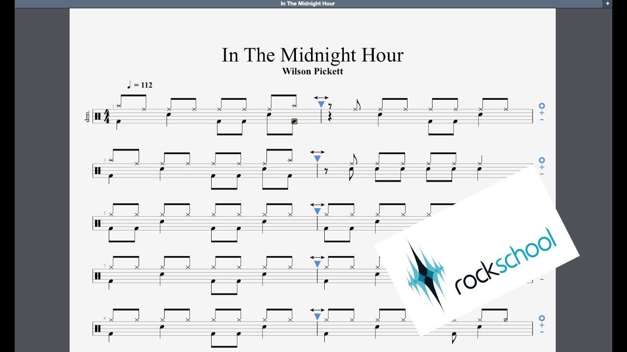 In The Midnight Hour Rockschool Grade 1 Drums Play Along YouTube