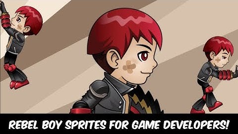 2D Game Asset | Rebel Boy Character Sprites for Game Developers
