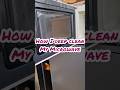 How I Deep Clean My Microwave | ASMR #microwave #cleaning #cleaningmotivation #asmr