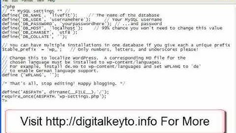 How To Edit the wp-config File For WordPress