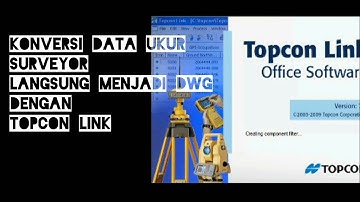 konversi data ukur surveyor,langsung menjadi "dwg" dgn software TOPCON LINK