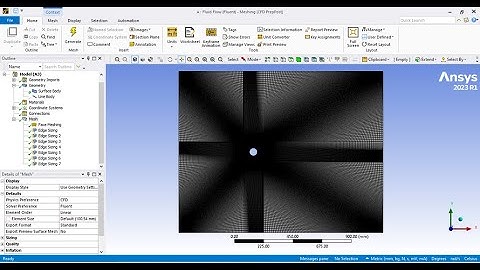 ANSYS Fluent 2D Multizone Meshing of a Cylinder