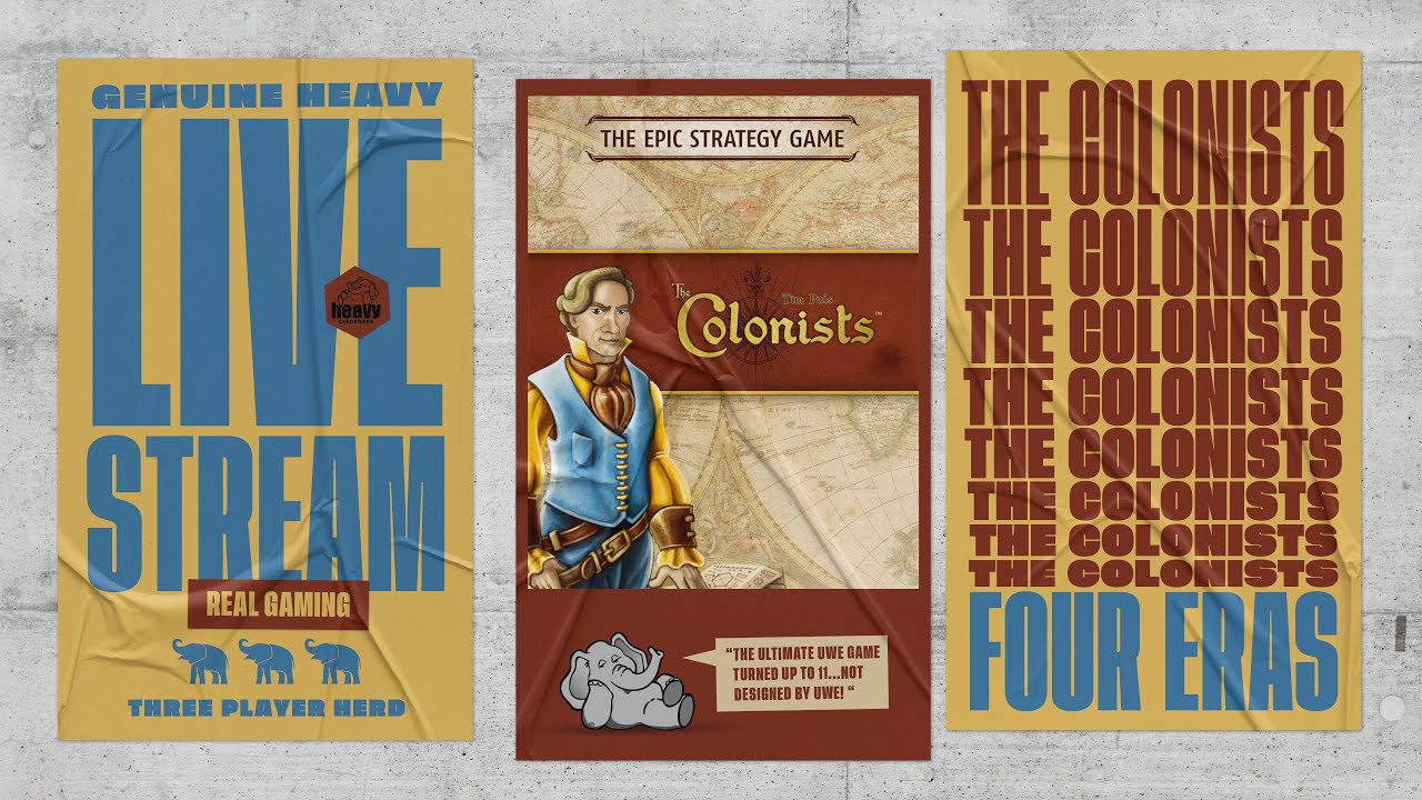 The Colonists (Revisited) -  2p Play-through, & Roundtable Discussion by Heavy Cardboard