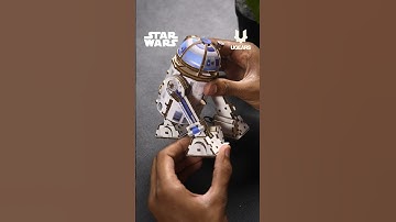 ✨Assemble your own R2-D2 — a 3D wooden model that moves and projects scenes inspired by Star Wars™.