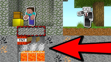 TROLL NOOB BẰNG TRÒ CHƠI TÌM RƯƠNG KHO BÁU CHỨA TNT TRONG MCPE | Thử Thách Troll Noob