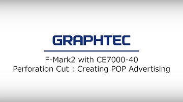 [F-Mark2 with CE7000-40] Perforation Cut : Creating POP Advertising