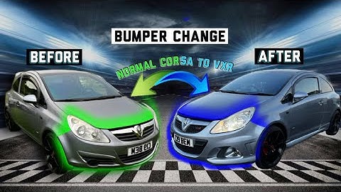 Will A VXR Front Bumper Fit On A Normal Corsa