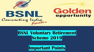 BSNL Voluntary Retirement Scheme 2019 – Important Points screenshot 1